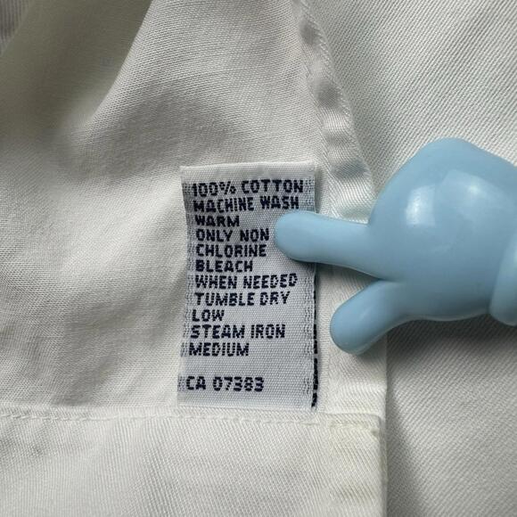 Polo Ralph Lauren Cotton Camp Shirt Button up short sleeve Men size M White Prep - Picture 5 of 9